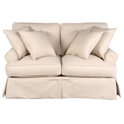 Sunset Trading - Horizon Slipcovered Loveseat Performance Tan - SU-117610-391084 veiw 1
