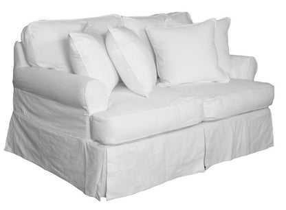Sunset Trading - Horizon Slipcovered Loveseat In Warm White - SU-117610-423080 veiw 1