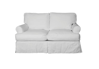 Sunset Trading - Horizon Slipcovered Loveseat In Warm White - SU-117610-423080 veiw 4