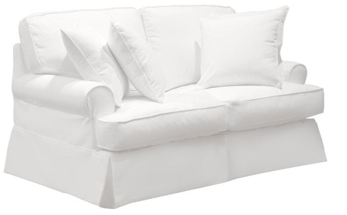 Sunset Trading - Horizon Slipcovered Loveseat Performance White - SU-117610-391081 veiw 1