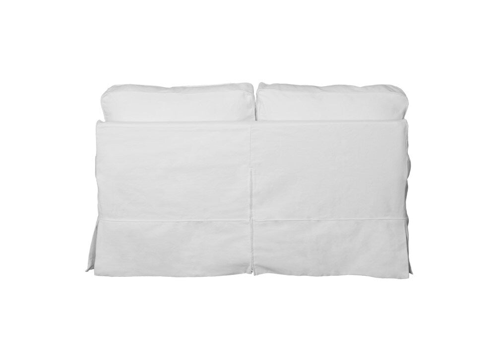 Sunset Trading - Horizon Slipcovered Loveseat Performance White - SU-117610-391081 veiw 4