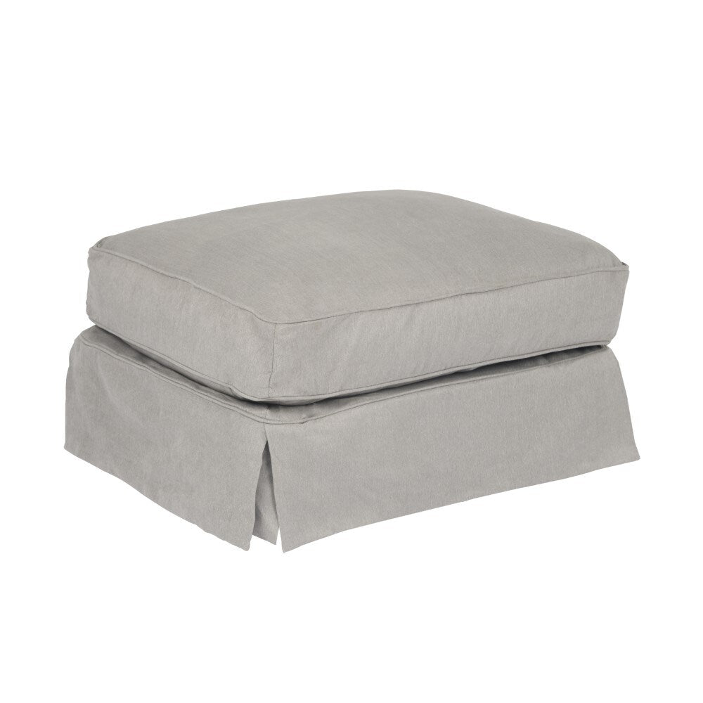 Sunset Trading - Horizon Slipcovered Ottoman Performance Gray - SU-117630-391094 veiw 1