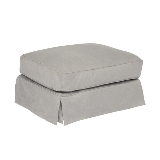 Sunset Trading - Horizon Slipcovered Ottoman Performance Gray - SU-117630-391094 veiw 1