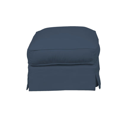 Sunset Trading - Horizon Slipcovered Ottoman Performance Navy Blue - SU-117630-391049 veiw 3