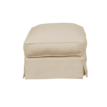 Sunset Trading - Horizon Slipcovered Ottoman Performance Tan - SU-117630-391084 veiw 3