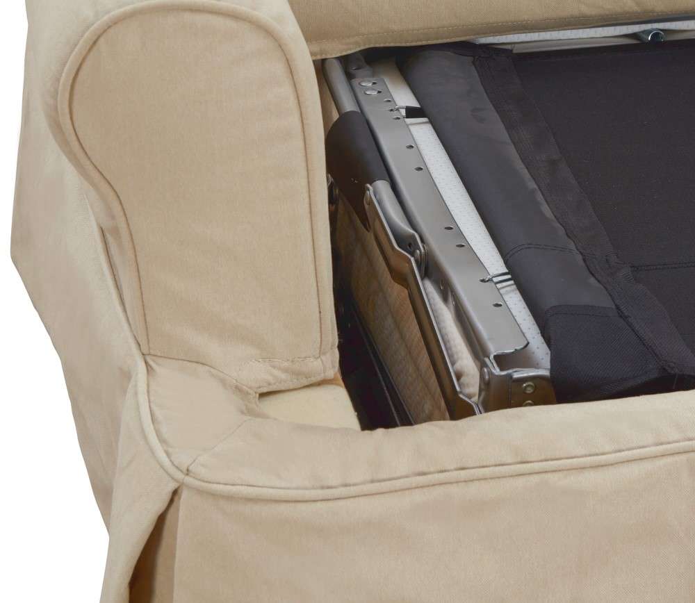 Sunset Trading - Horizon Slipcovered Sleeper Sofa With Chaise Performance Tan - SU-117678-391084 veiw 6