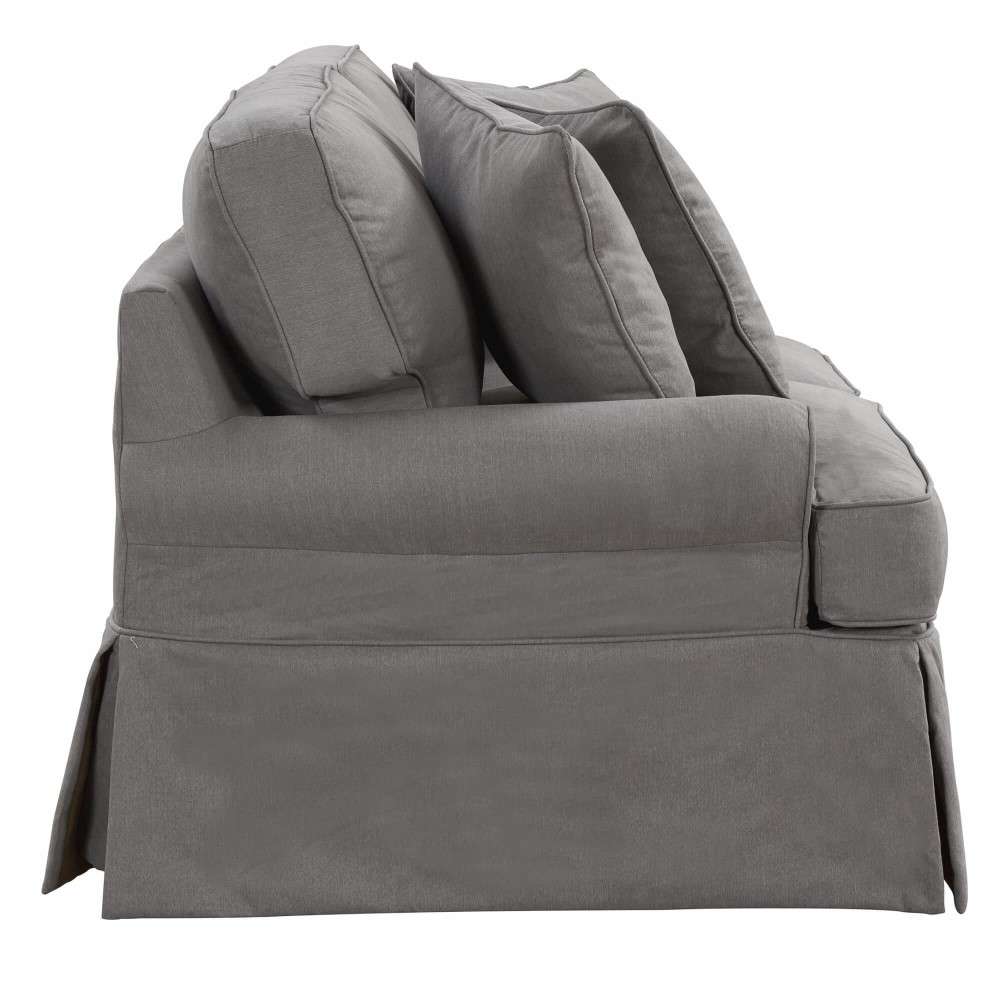 Sunset Trading - Horizon Slipcovered Sofa Performance Gray - SU-117600-391094 veiw 3