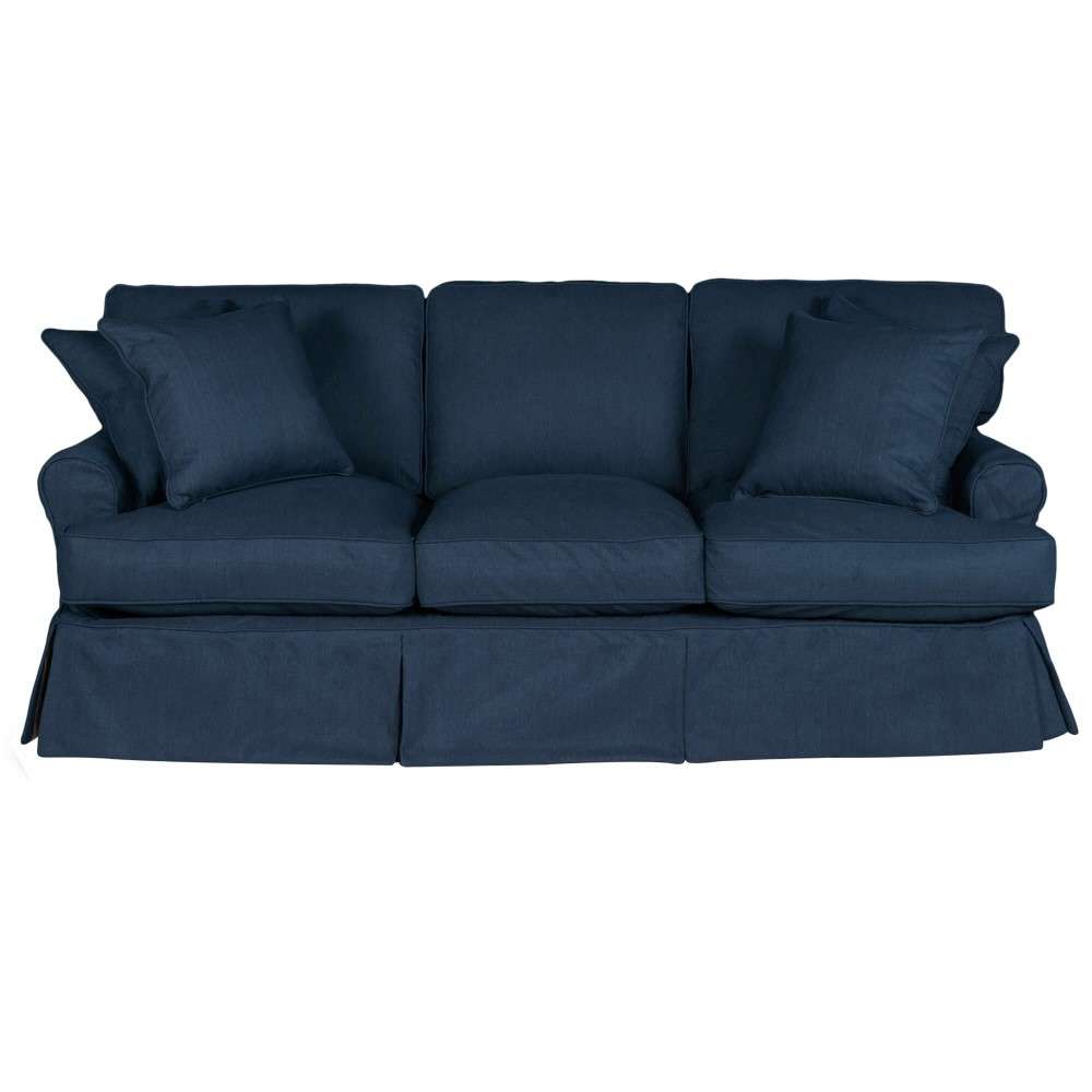 Sunset Trading - Horizon Slipcovered Sofa Performance Navy Blue - SU-117600-391049 veiw 1
