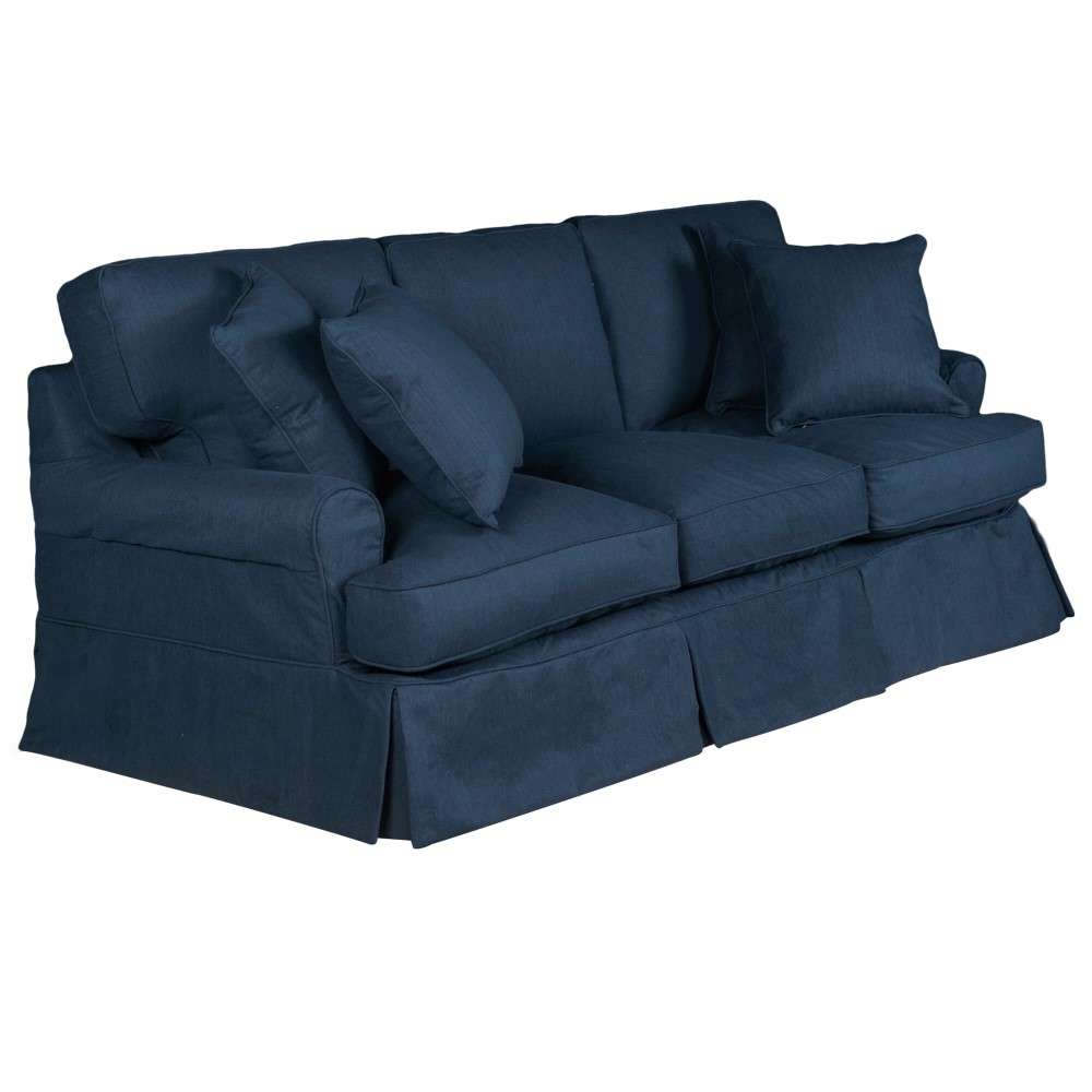 Sunset Trading - Horizon Slipcovered Sofa Performance Navy Blue - SU-117600-391049 veiw 2