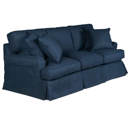 Sunset Trading - Horizon Slipcovered Sofa Performance Navy Blue - SU-117600-391049 veiw 2