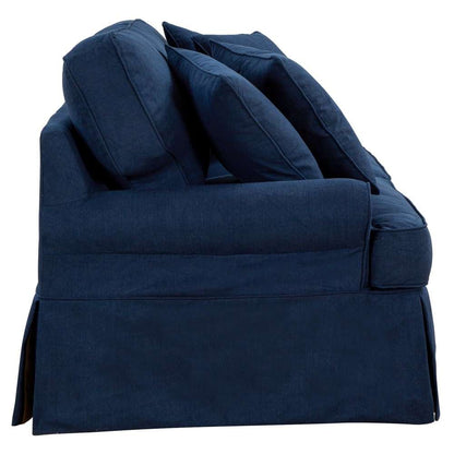 Sunset Trading - Horizon Slipcovered Sofa Performance Navy Blue - SU-117600-391049 veiw 3