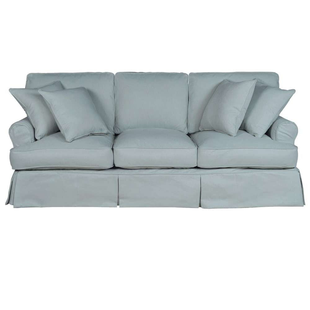 Sunset Trading - Horizon Slipcovered Sofa Performance Ocean Blue - SU-117600-391043 veiw 1