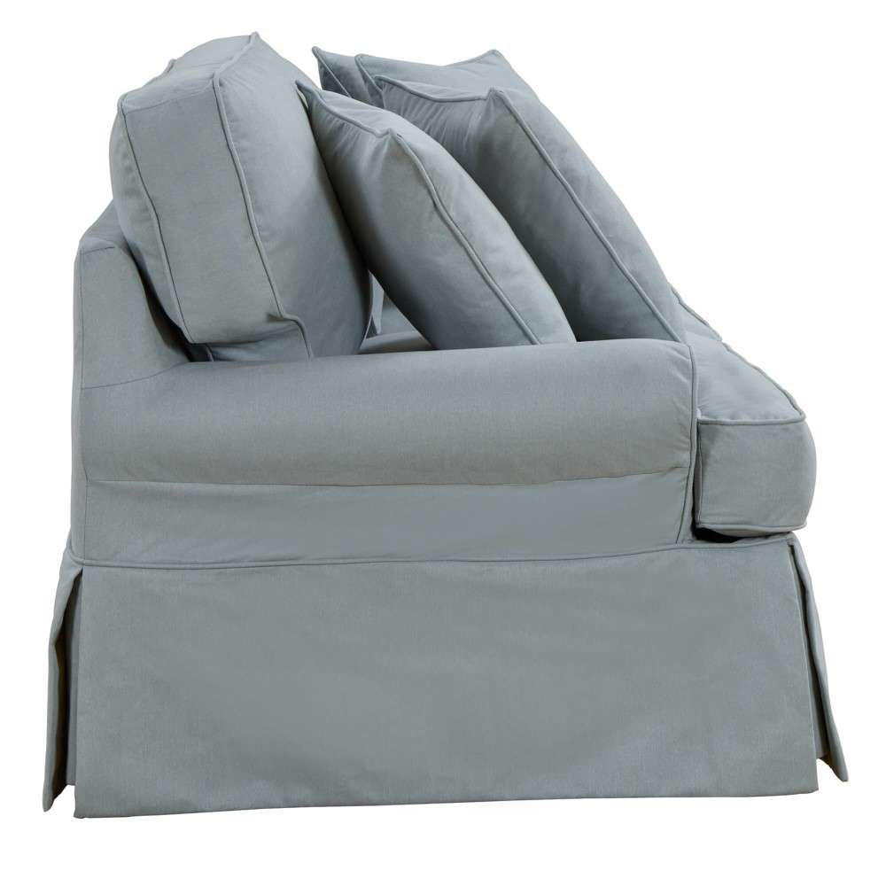 Sunset Trading - Horizon Slipcovered Sofa Performance Ocean Blue - SU-117600-391043 veiw 3