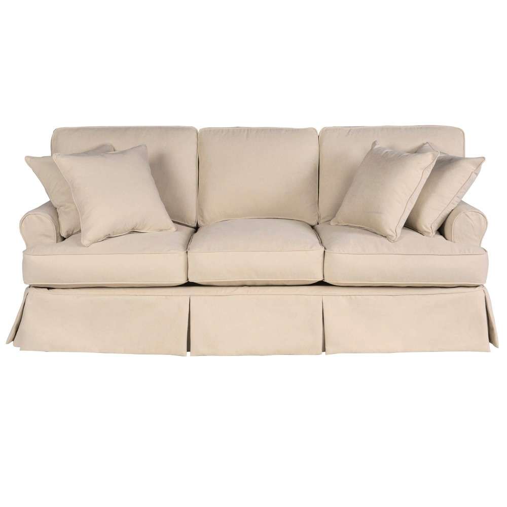 Sunset Trading - Horizon Slipcovered Sofa Performance Tan - SU-117600-391084 veiw 1