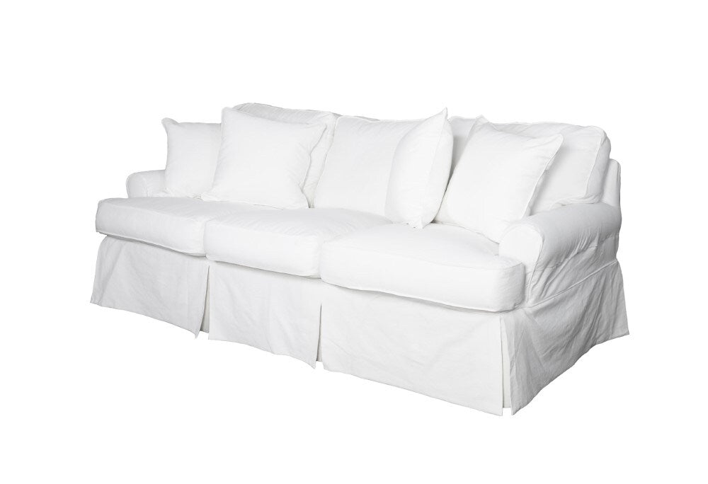 Sunset Trading - Horizon Slipcovered Sofa In Warm White - SU-117600-423080 veiw 3