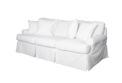 Sunset Trading - Horizon Slipcovered Sofa In Warm White - SU-117600-423080 veiw 3