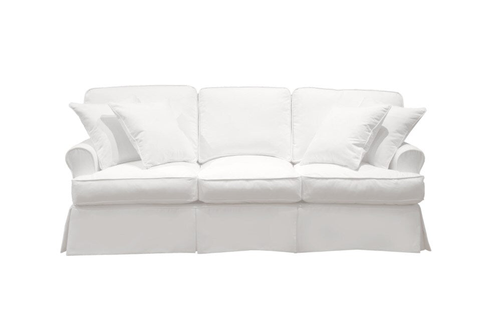 Sunset Trading - Horizon Slipcovered Sofa Performance White - SU-117600-391081 veiw 2