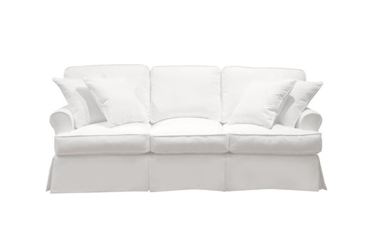Sunset Trading - Horizon Slipcovered Sofa Performance White - SU-117600-391081 veiw 2