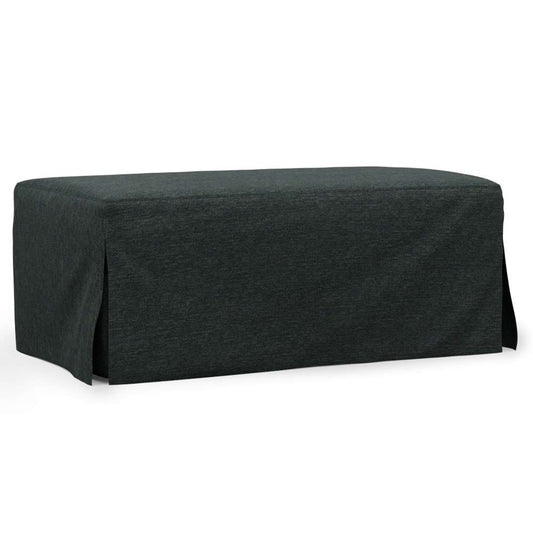 Sunset Trading -  Newport  Slipcovered 44in Wide Ottoman Dark Gray - SY-130030-391098 veiw 1