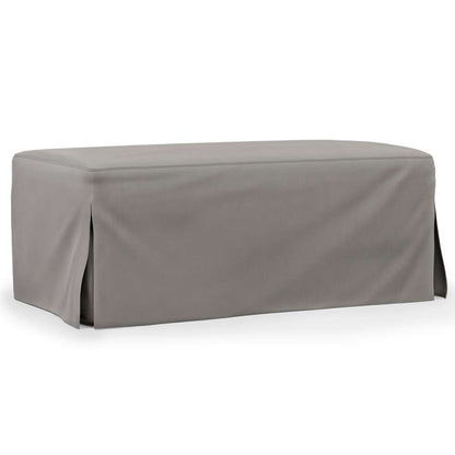 Sunset Trading -  Newport  Slipcovered 44in Wide Ottoman Gray - SY-130030-391094 veiw 1
