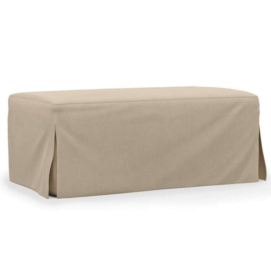 Sunset Trading -  Newport  Slipcovered 44in Wide Ottoman Tan - SY-130030-391084 veiw 1