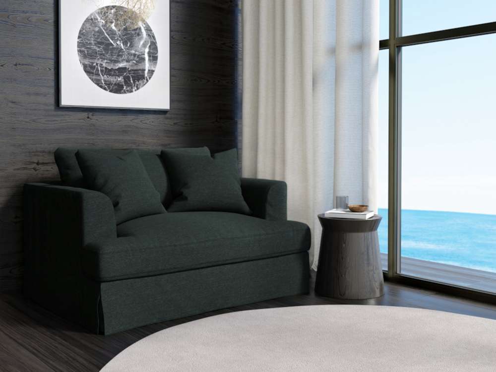 Sunset Trading -  Newport  Slipcovered 52in Wide Chair and A Half Dark Gray - SY-130015-391098 veiw 5