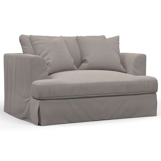 Sunset Trading -  Newport  Slipcovered 52in Wide Chair and A Half Gray - SY-130015-391094 veiw 1