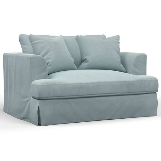 Sunset Trading -  Newport  Slipcovered 52in Wide Chair and A Half Ocean Blue - SY-130015-391043 veiw 1