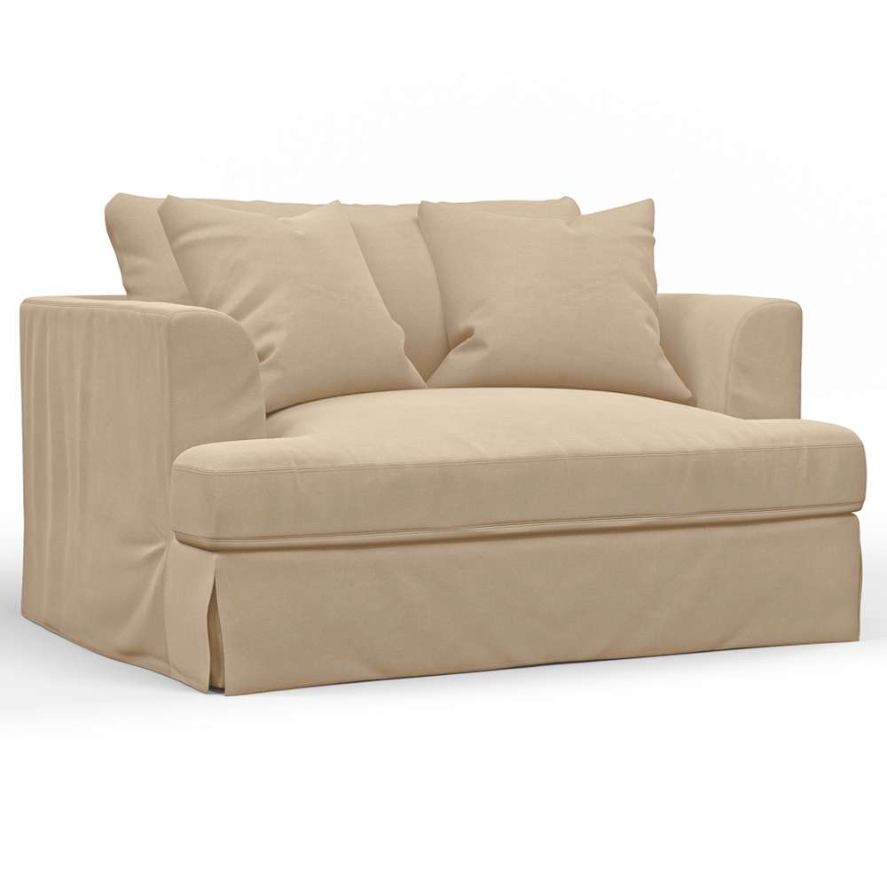 Sunset Trading -  Newport  Slipcovered 52in Wide Chair and A Half Tan - SY-130015-391084 veiw 1