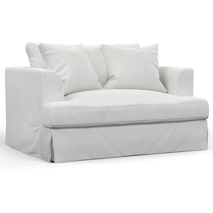 Sunset Trading -  Newport  Slipcovered 52in Wide Chair and A Half White - SY-130015-391081 veiw 1