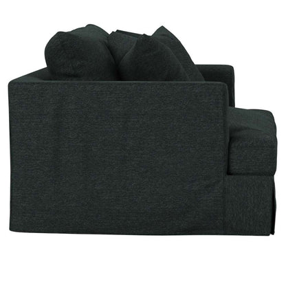 Sunset Trading -  Newport  Slipcovered 52in Wide Chair and A Half with Ottoman Dark Gray - SY-130015-30-391098 veiw 4