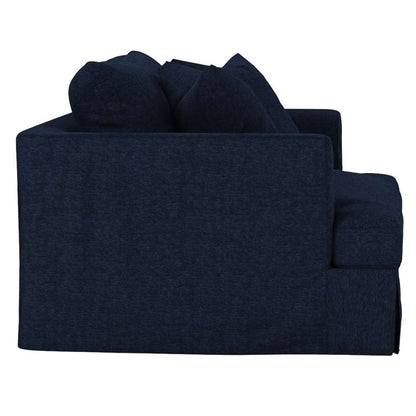 Sunset Trading -  Newport  Slipcovered 52in Wide Chair and A Half with Ottoman Navy Blue - SY-130015-30-391049 veiw 4