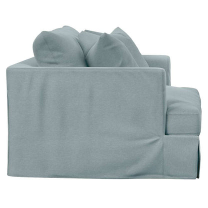 Sunset Trading -  Newport  Slipcovered 52in Wide Chair and A Half with Ottoman Ocean Blue - SY-130015-30-391043 veiw 4