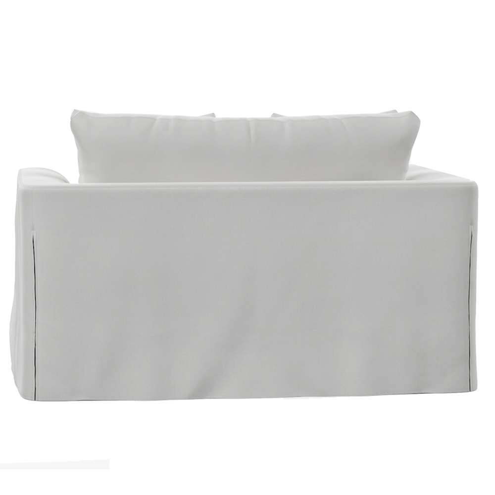 Sunset Trading -  Newport  Slipcovered 52in Wide Chair and A Half with Ottoman White - SY-130015-30-391081 veiw 5