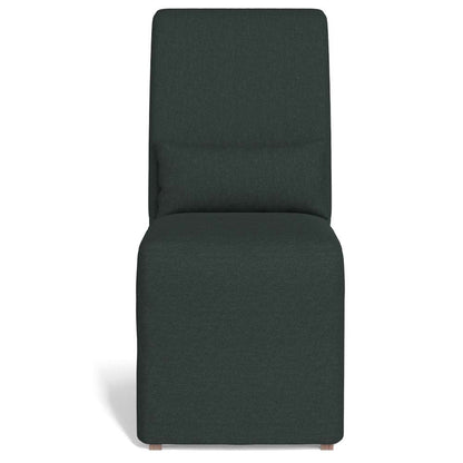 Sunset Trading -  Newport  Slipcovered Dining Chair Dark Gray - SY-1025906-391098 veiw 2