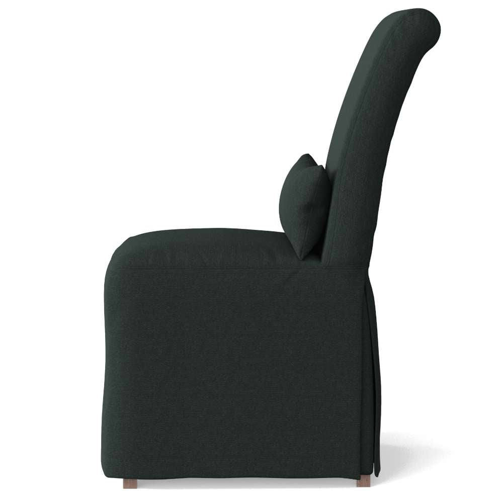 Sunset Trading -  Newport  Slipcovered Dining Chair Dark Gray - SY-1025906-391098 veiw 3