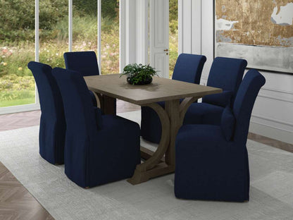 Sunset Trading -  Newport  Slipcovered Dining Chair Navy Blue - SY-1025906-391049 veiw 4