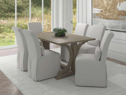 Sunset Trading -  Newport  Slipcovered Dining Chair White - SY-1025906-391081 veiw 3