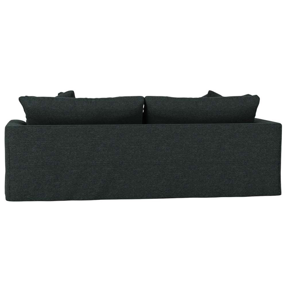 Sunset Trading -  Newport  Slipcovered Recessed Fin Arm 94in Sofa Dark Gray - SY-130000-391098 veiw 3