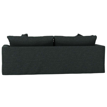 Sunset Trading -  Newport  Slipcovered Recessed Fin Arm 94in Sofa Dark Gray - SY-130000-391098 veiw 3