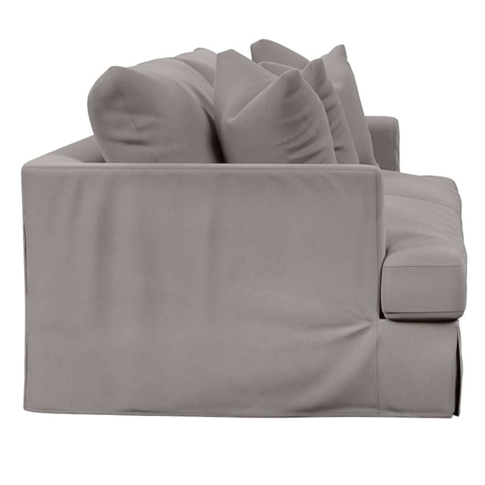 Sunset Trading -  Newport  Slipcovered Recessed Fin Arm 94in Sofa Gray - SY-130000-391094 veiw 4
