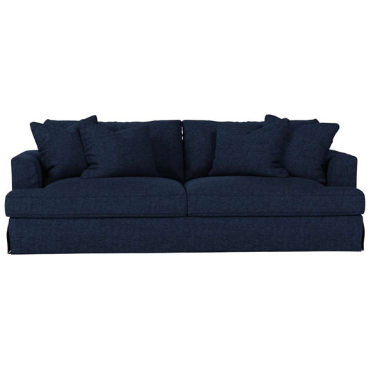 Sunset Trading -  Newport  Slipcovered Recessed Fin Arm 94in Sofa Navy Blue - SY-130000-391049 veiw 2
