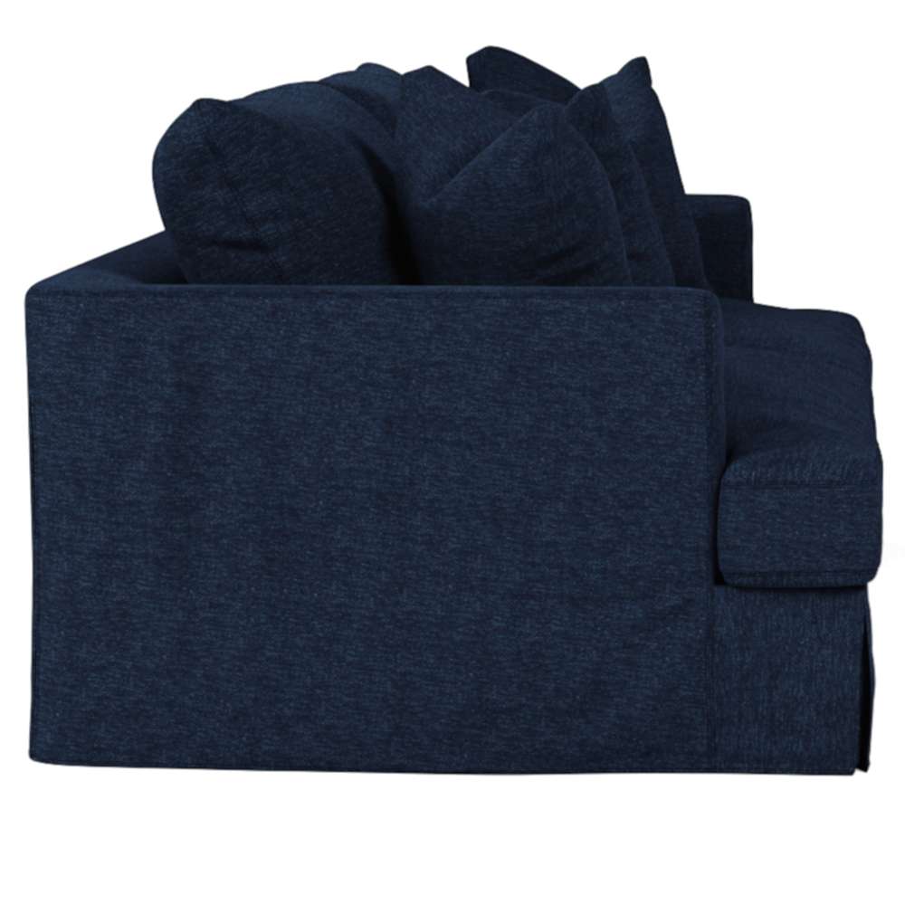 Sunset Trading -  Newport  Slipcovered Recessed Fin Arm 94in Sofa Navy Blue - SY-130000-391049 veiw 4