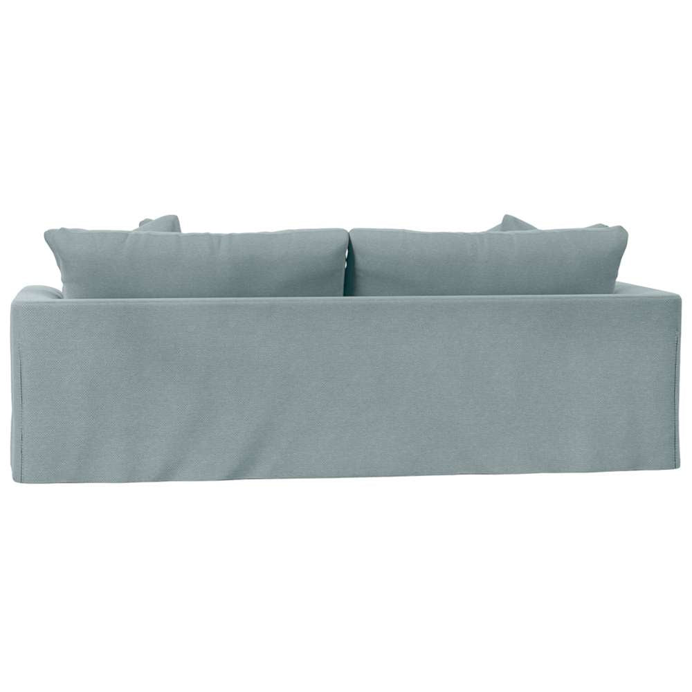 Sunset Trading -  Newport  Slipcovered Recessed Fin Arm 94in Sofa Ocean Blue - SY-130000-391043 veiw 3