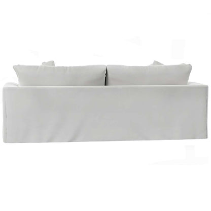 Sunset Trading -  Newport  Slipcovered Recessed Fin Arm 94in Sofa White - SY-130000-391081 veiw 3