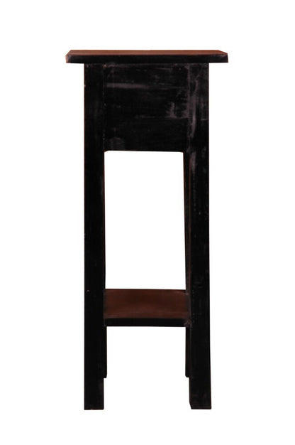 Sunset Trading - Shabby Chic Cottage Narrow Side Table Distressed Antique Black - CC-TAB1792LD-AB veiw 3