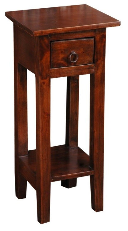 Sunset Trading - Shabby Chic Cottage Narrow Side Table Java - CC-TAB1792S-OJ veiw 1