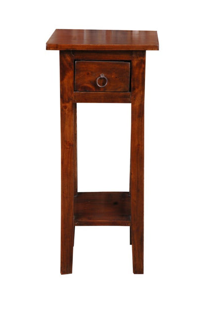 Sunset Trading - Shabby Chic Cottage Narrow Side Table Java - CC-TAB1792S-OJ veiw 2