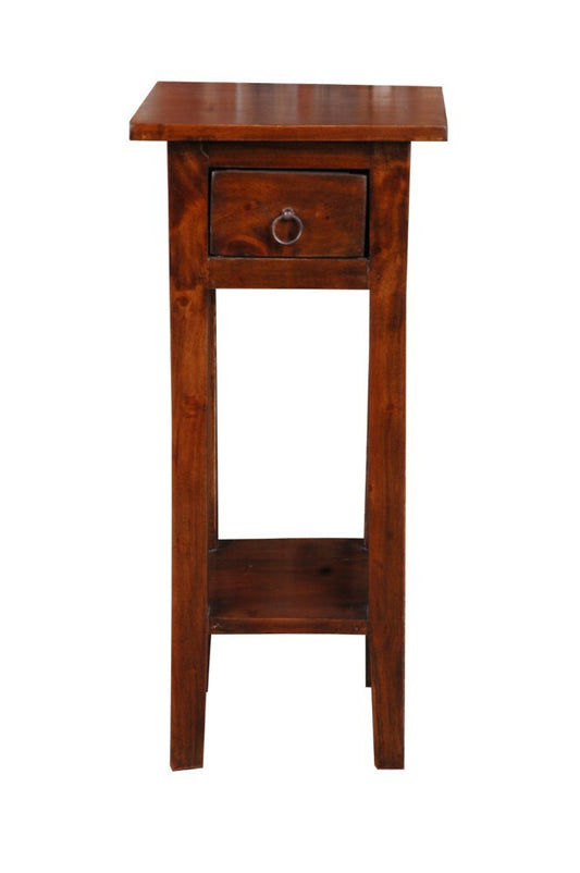 Sunset Trading - Shabby Chic Cottage Narrow Side Table Java - CC-TAB1792S-OJ veiw 2
