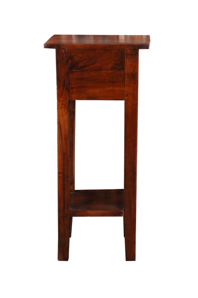 Sunset Trading - Shabby Chic Cottage Narrow Side Table Java - CC-TAB1792S-OJ veiw 3